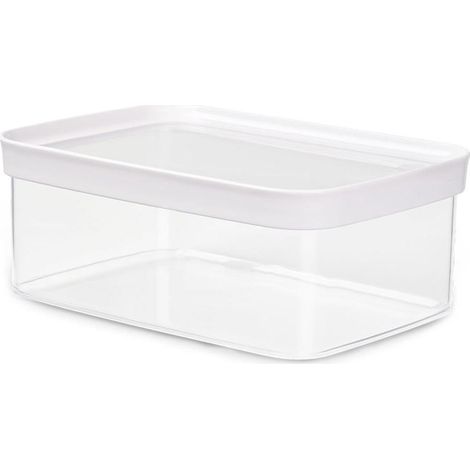 EMSA Optima N1142200 Barattolo Rettangolare Contenitore 2 L Trasparente Bianco 1 pz (1/4)