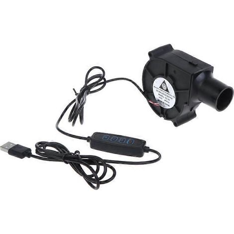 Souffleur turbo USB 5V 2500 tr/min avec variateur de vitesse pour barbecue et réchaud à feu de bois (1/5)
