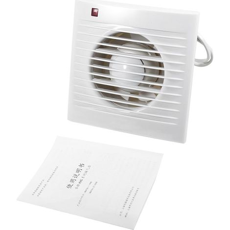Ej.Life Badezimmer-Küchen-Wand-Abluftventilator Wandmontierter Abluftventilator 220 V 12 W 36 DB, Geeignet für Küche, Bad, Toilette(4 Inch) (1/5)