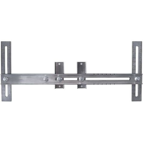 Règle de positionnement de poinçonnage en acier inoxydable pour installation de tige de penderie, échelle double face, outil de localisation de perçage 35 cm (1/5)