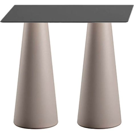 Mesa alta rectangular para taburetes diseño interior exterior Fura T2-H - Beige (1/4)