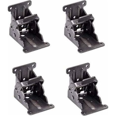 Charnières Autobloquantes, Support de Support Pliable Raccords de Jambe et Accolade de Coin, Pour les Pieds Pliants Établi Pliant, (4 pièces) (1/5)