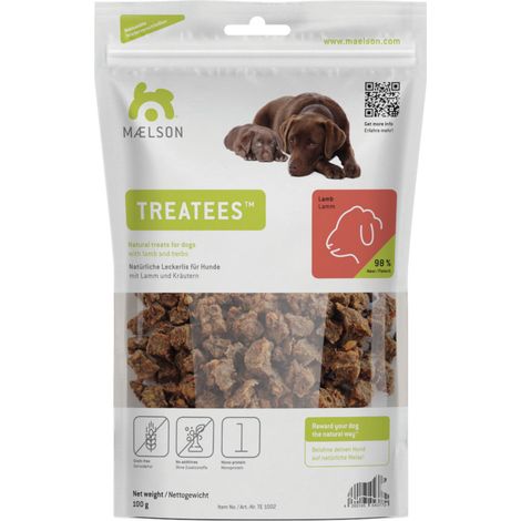 Maelson Treatees Lamm Hundeleckerlis, 100 g - die gesunde Belohnung für Hunde