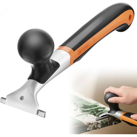 Hochwertiger, ergonomischer Hartmetallschaber, 2-1/2", Schabewerkzeug zum Entfernen von Lack, Farbe, Klebstoff, Harz, Trockenglasur, Flecken, Kitt und zum Abkratzen (1/5)