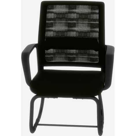 Chaise de bureau moderne minimaliste avec dossier en maille et cadre en métal (1/5)