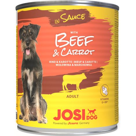 Josera JosiDog Hundefutter Rind & Karotte in Sauce 830 g