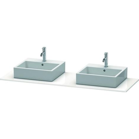 Duravit XSquare Konsole, 2 Ausschnitte, 1600x16x550mm, (1/5)