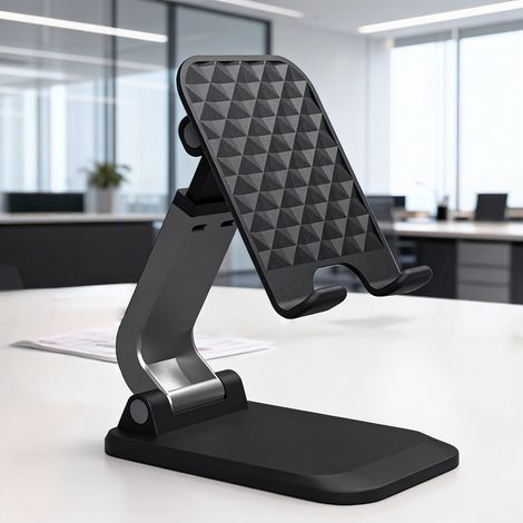 Foldable and Adjustable Phone Holder for Desk, Portable Mobile Stand for iPhone 17 16 15 14 13 Pro Max Air, All Smartphones (1/3)