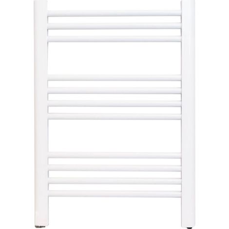FARHO Small Plus Sèche-Serviettes Électrique 70x50cm Vertical Blanc Brillant, Sans Fluide 125/250W, IP44 Classe I, Garantie 10 Ans (1/2)