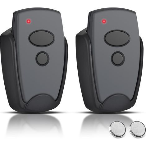 Télécommande 2 canaux 433,92 MHz – Compatible Marantec Digital 868 MHz – Programmation par clé – Lot de 2 télécommandes-Karteo (1/5)