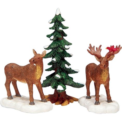 Mr. And Mrs. Moose, Set Of 3 - LEMAX COD. 32725 (1/2)