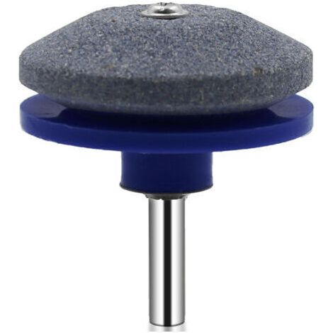 FENOPLASTICAAffûteur de lames de tondeuse à gazon - pour perceuses électriques portatives et outils de jardinage - Lot de 4, bleu (1/3)