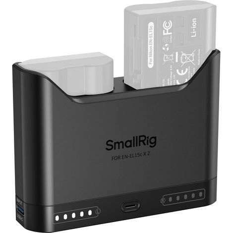 Chargeur de Batterie, 2 h Chargeur Double pour Appareil Photo, Port USB-C 22,5 W, pour ZR, Z6III, Zf, Z8, Z7II, Z7, Z6II, Z6, D850, D810, D780, D750, D500, D7500 (1/5)