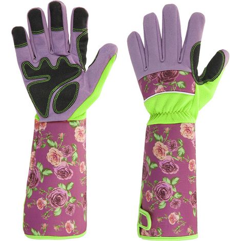 paire de gants de jardinage imprimés - roses (1/5)