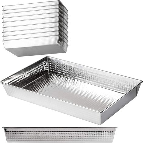 Plat de cuisson, surface antiadhésive, répartition de chaleur élevée, 9 PAs-40x25x6cm (1/2)