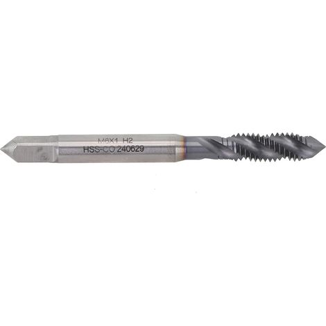 Taraud spiralé - M6x1,0, HSS, nitruré, pour aluminium et CNC (1/5)