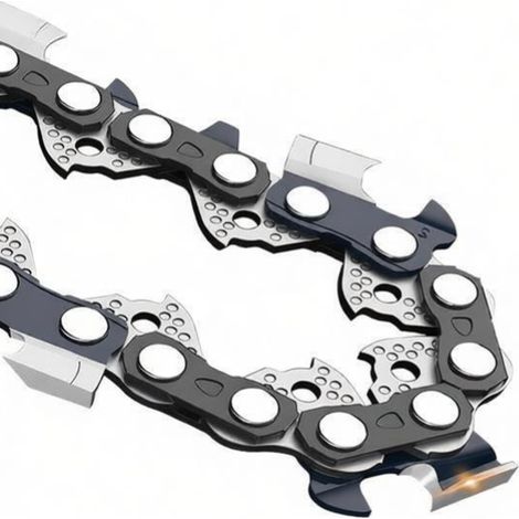 Lot de 2 chaînes de tronçonneuse pour à huile de 16" Espacement entre les chaînes de tronçonneuse: 3/8" Épaisseur du pignon: 1.3 mm 57 maillons Convient pour les tronçonneuses, Chainsaw Chain