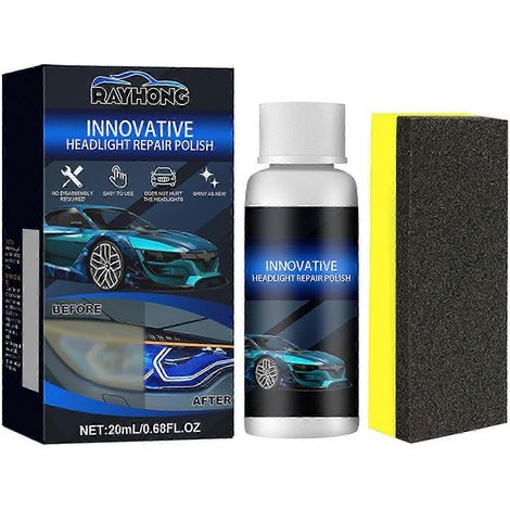 Liquide de réparation pour phares de voiture, protecteur longue durée pour abat-jour, résistant aux UV, anti-jaunissement (1/4)