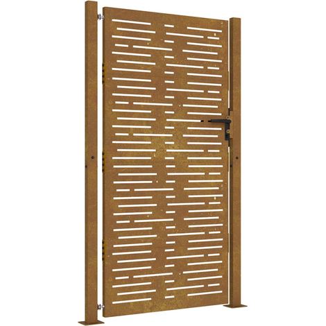 Maison Exclusive - Gartentor 100x175 cm Cortenstahl Quadratisches