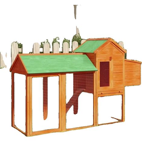 Cage à Poules, Bois de Pin Massif, Design de Type Étagère, Type1 (1/2)