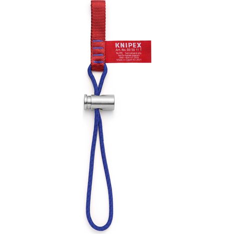 KNIPEX 00 50 11 T BK Adapterschlaufe 6kg Zur Werkzeug-Absturzsicherung 400 mm