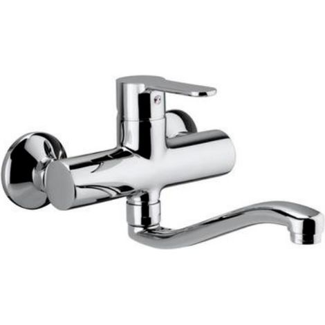 Miscelatore monocomando lavello a muro linea blu