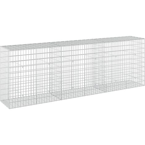 vidaXL Gabion with 3.5 mm Wire and 5x10 cm Mesh 300x50x100 cm (1/5)