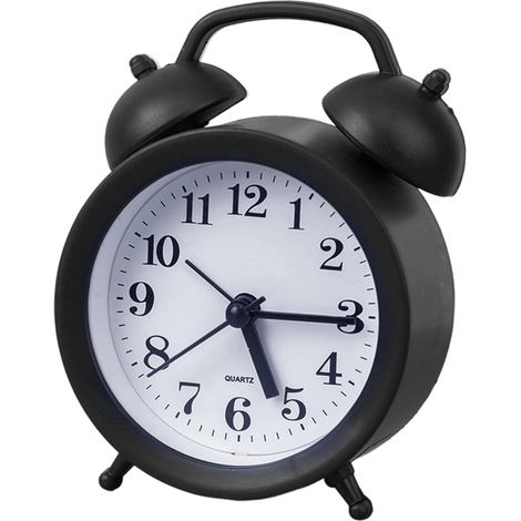 Horloge Analogique De Petite Taille Décoration de Table Silencieuse Petit Réveil pour Maison Chambre à Coucher Bureau Dortoir Hôtel Cuisine (1/5)