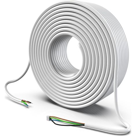 Câble d'interphone Video 4 Fils 15M Câble d'extension Rallonges électriques Couleur AWG24/0.3mm² pour interphone/intercom vidéo Portier système compatible avec MZ-V20 (1/3)