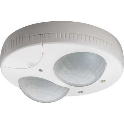 Détecteur de présence plafond semi-encastré 1 voie 360° blanc (52366)