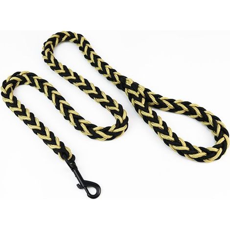 Correa trenzada de ocho hebras de un solo lado para perros - Cable de tracción para perros grandes y medianos - L (1/2)