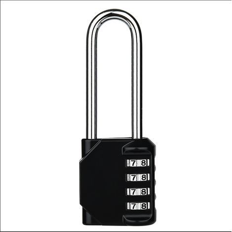 Cadenas à combinaison robuste - Cadenas résistant aux intempéries, verrou réinitialisable, anse de 2,5 pouces en alliage de zinc à 4 chiffres (1/5)