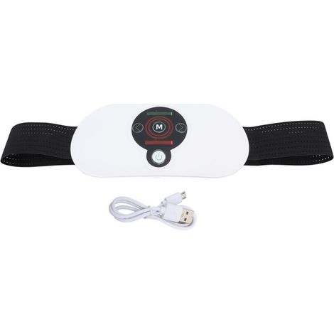 Ceinture abdominale chauffante pour femmes - 9 modes de massage, 3 niveaux de vibration, USB pour douleurs menstruelles et lombaires (1/5)