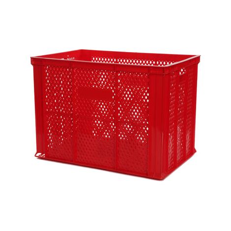 Bac EUROBOX Ajouré - 600X400XH420- Rouge - Matériel CHR Pro