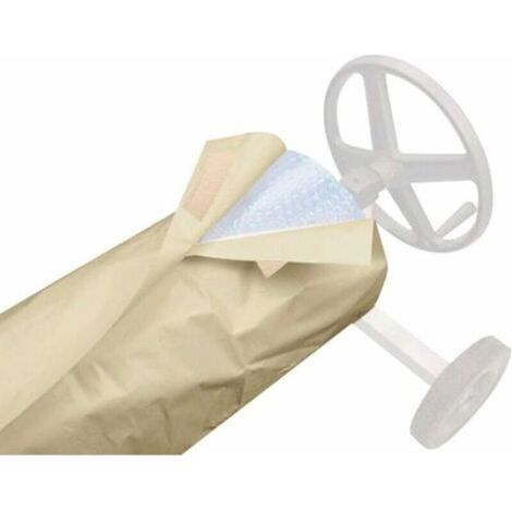 Couverture Enrouleur Bâche Piscine en Tissu Imperméable,Couverture de Protection Piscine Extérieur Intérieur,Couverture pour Bâche Solaire,Bâche de Piscine Anti-Vent/Pluie/Poussière/UV,(490X96 (1/5)