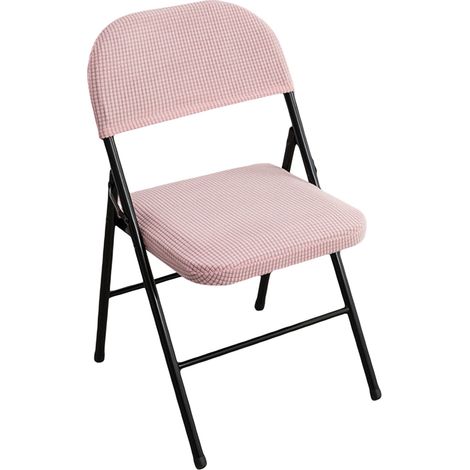 Housse De Siege Pliable - Housse De Dossier Et Assise - Polyester Extensible Jacquard - Pour Chaise Pliable - 2 Pièces (1/5)