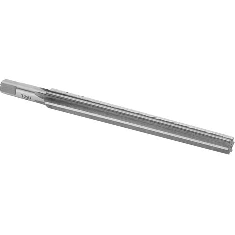 Foret aléseur 1:50 HSS queue droite 12mm, outil de finition pour moule, usinage mécanique, accessoire métallique industriel (1/5)