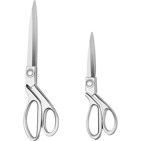 Ciseaux de couture haute performance 20 cm + 26 cm, coupe professionnelle inox pour tissu, cuir et couture (1/5)