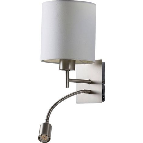 LED Wall Light 'Camilo' made of Textile for Living Room & Dining Room (1/5)