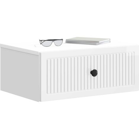 Maison Exclusive - Armadio da Notte 2 pcs Bianco Lucido 49 x 34,5 x 20 cm