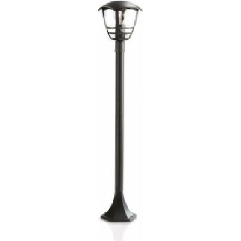 Philips Creek Palo per Esterno, Altezza 100 cm, Alluminio Nero