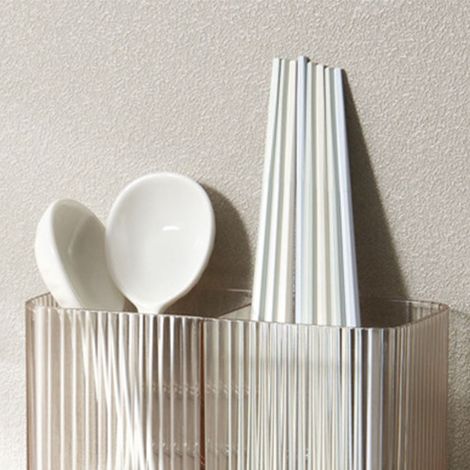 Porte-baguettes multifonctionnel avec égouttoir, boîte de rangement murale créative et légère pour la maison, couleur café (1/5)