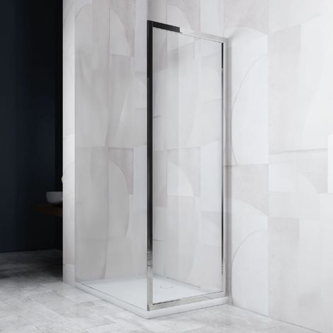 Lato doccia fisso Senna Silqua by Mobo trasparente spess. 6mm h 195 x 88/90 cm
