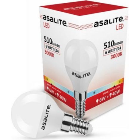 Asalite E14 6W 510Lm 3000K IP20 LED-Glühbirne [ASAL-0213]