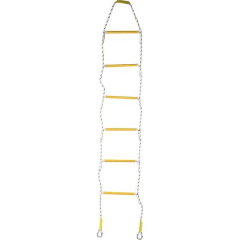 Échelle de sauvetage anti-incendie 2m/6,6ft, échelle de sécurité souple en nylon, usage extérieur et technique (1/5)