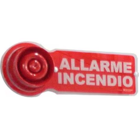Cartello allarme incendio notifier plex-vad 41x16x0,5cm 5pz - plex-vad