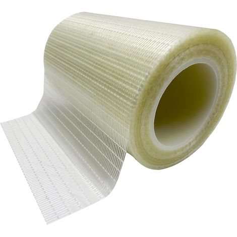 Ruban de Réparation Renforcé en Fibre de Verre, Imperméable, Patch à coller, pour Tente, Bâche de Bateau, Voile, Auvent, Toile, 10cm x 12m, Transparent (1/5)
