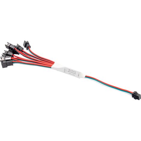 Splitter da 1 a 8 LED monocolore a 3 pin, alimentazione CC 5-24V (1/2)