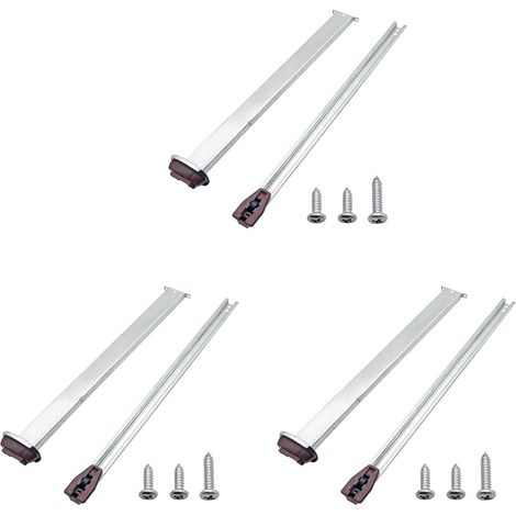 Lot de 3 glissières tiroir métalliques rechange pour diverses commodes (1/5)