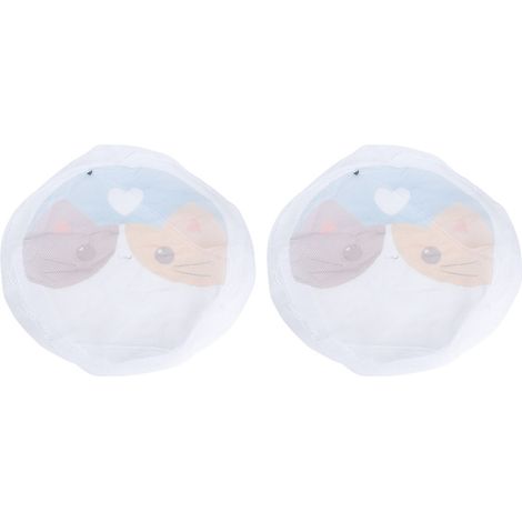 Deux housses de protection pour ventilateurs, anti-pincement, anti-poussière, motif chat de dessin animé.